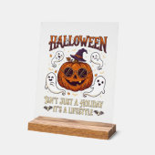 Lunettes de soleil citrouille mode Halloween Chape (Angle)