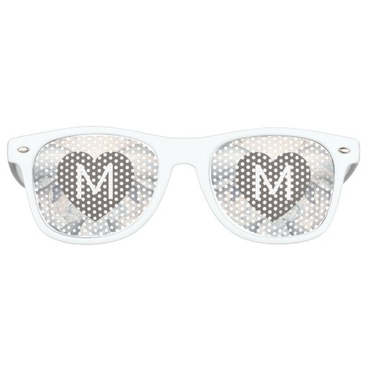 Lunettes de soleil Coeur mariage Ajouter votre mon (Devant)