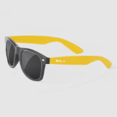 Lunettes de soleil Coeur Monogrammé Jaune Noir (Gauche)