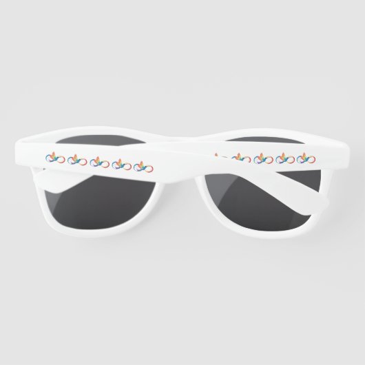 Lunettes De Soleil Colibri arc-en-ciel avec symbole Infinity (Dos)