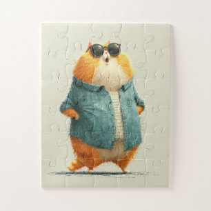 Lunettes de soleil cool Chat - Puzzle élégant