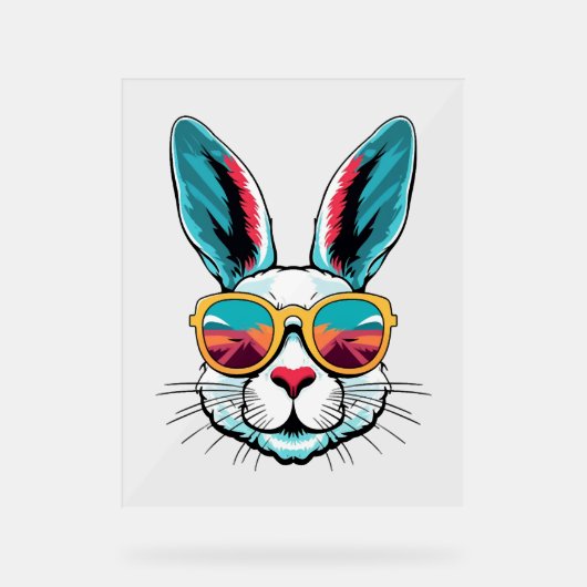 Lunettes De Soleil cool Pour Lapin De Pâques (Recto)