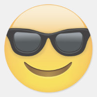 Lunettes de soleil cool Stickers Emoji Dude