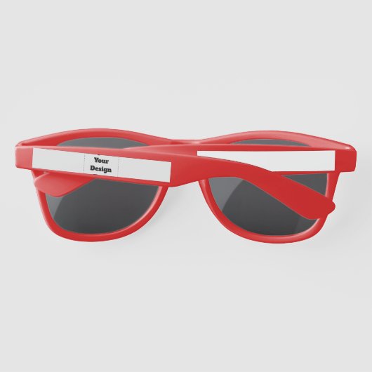 Lunettes De Soleil Créez votre propre blanc (Dos)