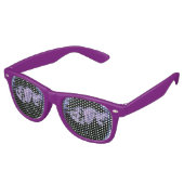 Lunettes de soleil de coeur nocturne violet (Angulaire)
