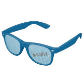 Lunettes de soleil de fête de nom antique (bleu ci (Angulaire)