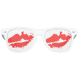 Lunettes de soleil de fête des lèvres | Baisers Lu