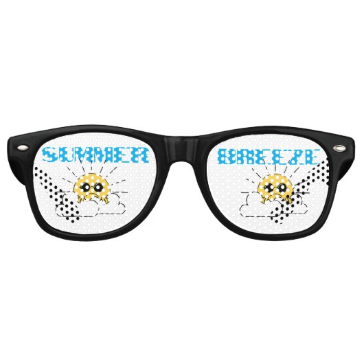 Lunettes de soleil de fête Grumpy sun Brise d'été (Devant)