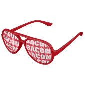 Lunettes de soleil de fête pour obsession du bacon (Angle)