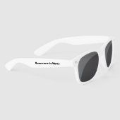 Lunettes de soleil de garçon d'honneur noir et bla (Droite)