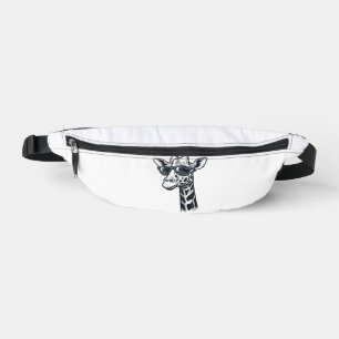 Lunettes de soleil de girafe cool T-Shirt à gravur