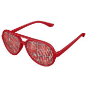 Lunettes de soleil de la partie de tarte rouge (Angle)