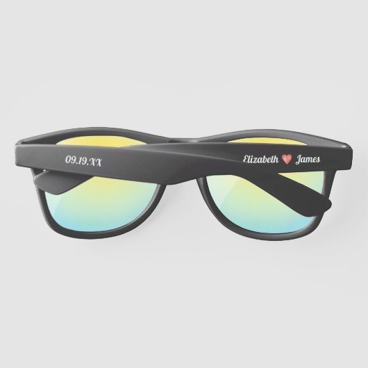 Lunettes de soleil de mariage favoris (Dos)