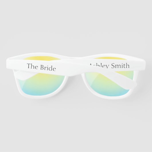 Lunettes de soleil de mariée (Dos)
