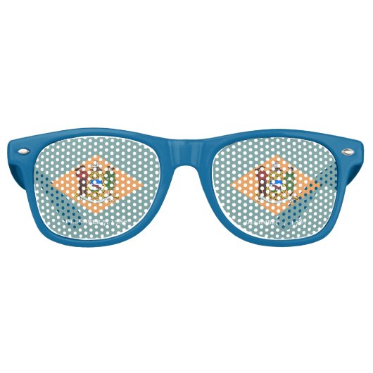 Lunettes de soleil de Parti avec drapeau du Delawa (Devant)