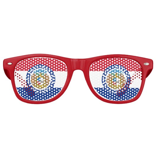 Lunettes de soleil de Party Shades avec drapeau du (Devant)