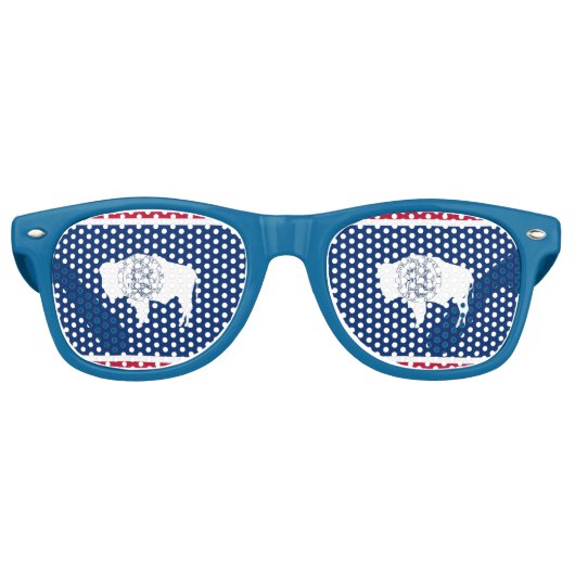 Lunettes de soleil de Party Shades - drapeau du Wy (Devant)