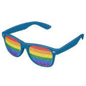 Lunettes de soleil de Party Shades - Fierté drapea (Angulaire)