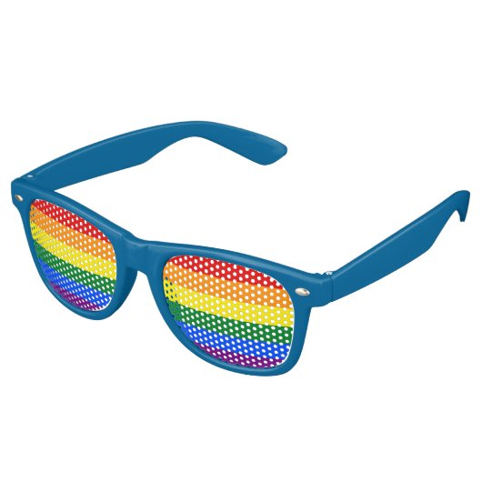 Lunettes de soleil de Party Shades - Fierté drapea (Angulaire)