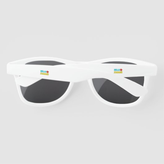 Lunettes de soleil d'été Bonjour (Dos)