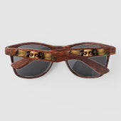 Lunettes De Soleil Dévotion sculptée Marie en bois (Dos)