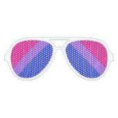 Lunettes de soleil drapeau de fierté bisexuelle gr (Devant)
