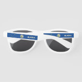 Lunettes De Soleil Drapeau de l'Alaska et phoque (Dos)