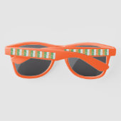 Lunettes De Soleil Drapeau de l'Irlande avec motif shamrock (Dos)