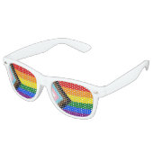 Lunettes de soleil Drapeau de Progrès Arc-en-ciel, (Angulaire)