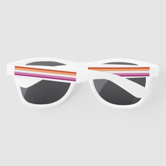 Lunettes De Soleil Drapeau lesbien (Dos)