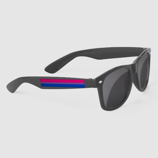 Lunettes De Soleil Drapeau SlipperyJoe's Bisexual Pride lavande-rose (Droite)