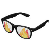 Lunettes de soleil du parti Emoji Fire (Angulaire)