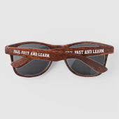 Lunettes De Soleil Échouer Vite Et Apprendre, Motivationnel, Simple (Dos)