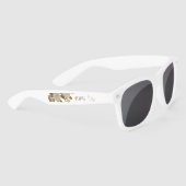 Lunettes De Soleil Élégant Monogramme Rose chic (Droite)