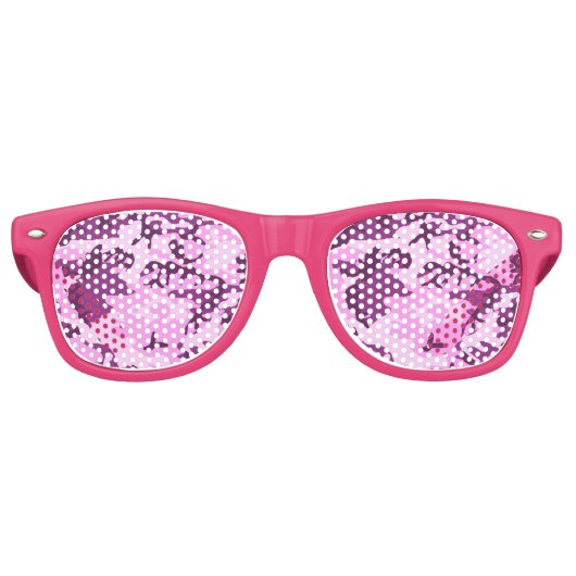 Lunettes de soleil en camo rose/ Tons (Devant)