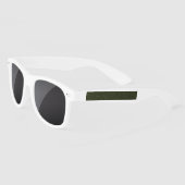Lunettes de soleil en plastique à texture vert mou (Gauche)