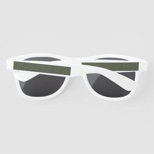 Lunettes de soleil en plastique à texture vert mou (Dos)