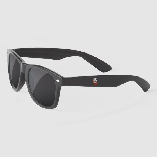 Lunettes De Soleil En Plastique Blanche Orange (Gauche)