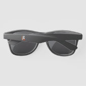 Lunettes De Soleil En Plastique Blanche Orange (Dos)