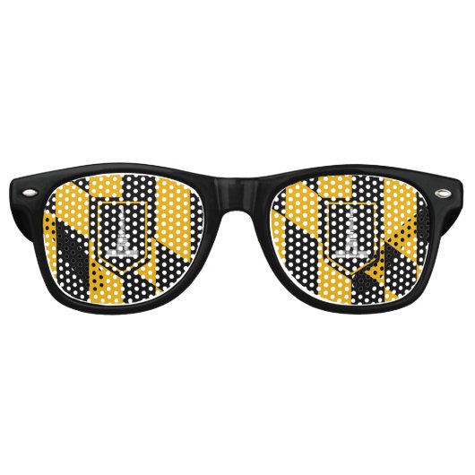 Lunettes de soleil Fête avec drapeau de Baltimore (Devant)