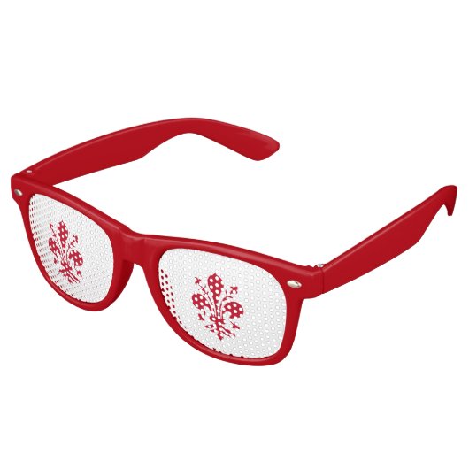 Lunettes de soleil Fête avec drapeau de Florence (Angulaire)