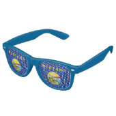 Lunettes de soleil Fête avec drapeau du Montana (Angulaire)