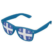Lunettes de soleil Fête avec drapeau du Québec (Angulaire)