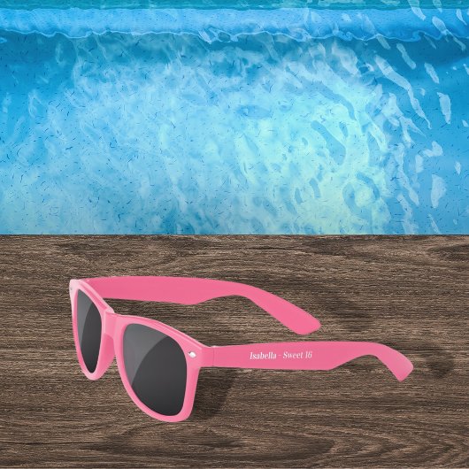 Lunettes De Soleil Fille fête d'anniversaire rose