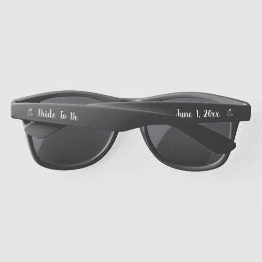 Lunettes De Soleil Future Mariée, Personnaliser les Noms et Dates (Dos)