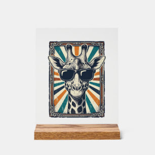 Lunettes de soleil girafe vintage
