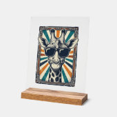 Lunettes de soleil girafe vintage (Angle)