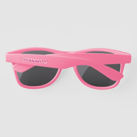 Lunettes de soleil HAMbWG Décontractées - rose (Dos)