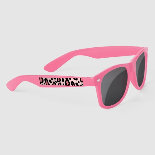 Lunettes de soleil imprimé léopard rose (Droite)