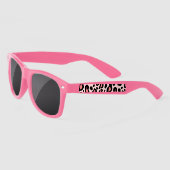 Lunettes de soleil imprimé léopard rose (Gauche)